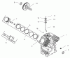 Zerto-Turn Mäher 74187 (Z350) - Toro Z Master 48" Mower and Bag (SN: 200000001 - 200000500) (2000) Ersatzteile CRANKCASE (KOHLER CH20S PS64644)