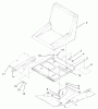 Zerto-Turn Mäher 74187 (Z350) - Toro Z Master 48" Mower and Bag (SN: 200000001 - 200000500) (2000) Ersatzteile SEAT ASSEMBLY