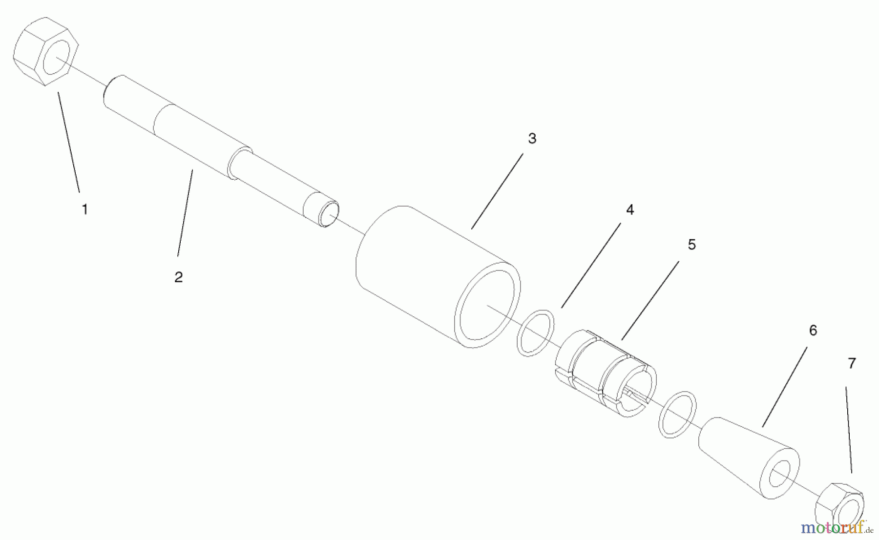  Compact Utility Attachments 22911 - Toro Vibratory Plow, Dingo Compact Utility Loaders (SN: 313000001 - 313999999) (2013) 1 INCH PULLER ASSEMBLY NO. 100-6285