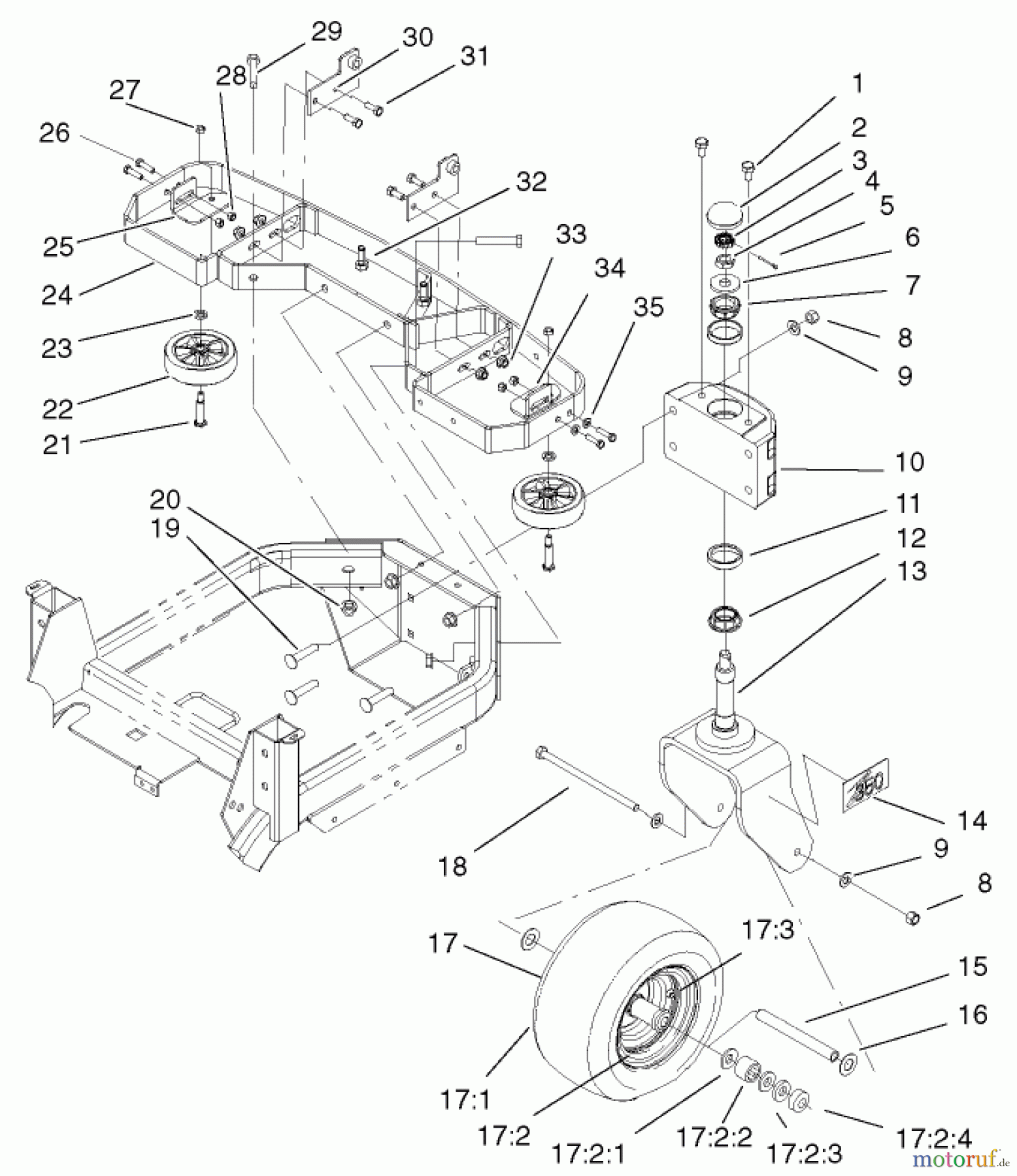  Zerto-Turn Mäher 74187 (Z350) - Toro Z Master 48