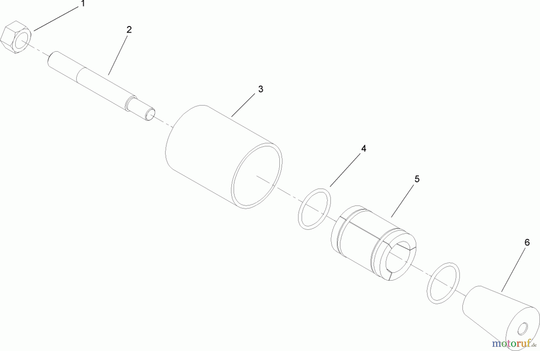  Compact Utility Attachments 22911 - Toro Vibratory Plow, Dingo Compact Utility Loaders (SN: 314000001 - 314999999) (2014) 2 INCH PULLER ASSEMBLY NO. 100-6294