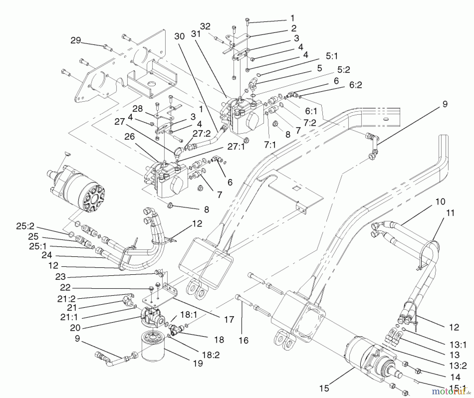  Zerto-Turn Mäher 74187 (Z350) - Toro Z Master 48