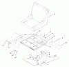 Zerto-Turn Mäher 74187 (Z350) - Toro Z Master 48" Mower and Bag (SN: 200000501 - 200999999) (2000) Ersatzteile SEAT ASSEMBLY