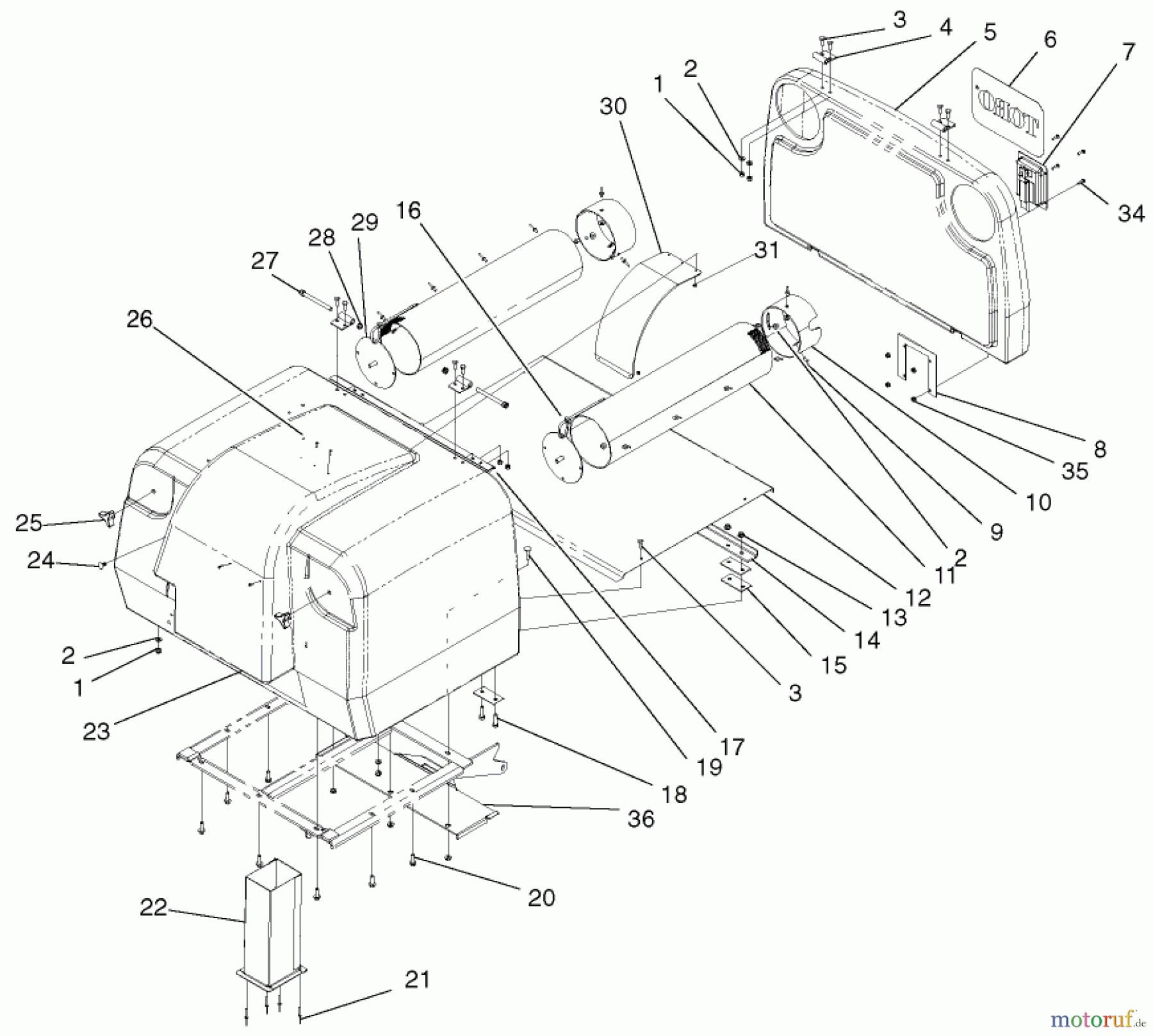  Zerto-Turn Mäher 74189 (Z355) - Toro Z Master 48