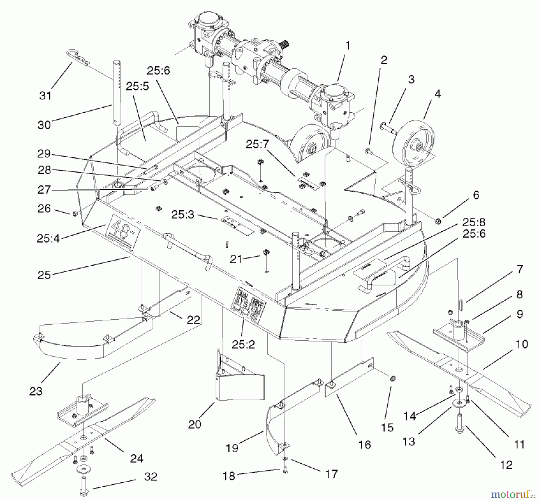  Zerto-Turn Mäher 74189 (Z355) - Toro Z Master 48