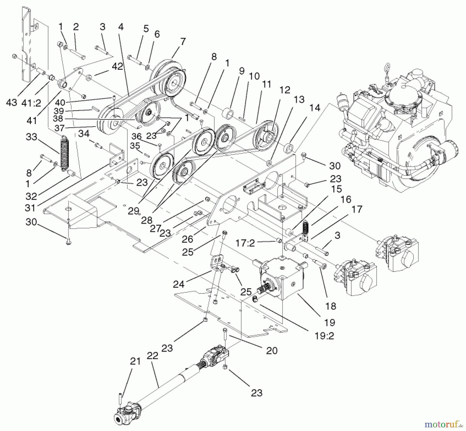  Zerto-Turn Mäher 74189 (Z355) - Toro Z Master 48