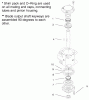 Zerto-Turn Mäher 74189 (Z355) - Toro Z Master 48" Mower and Bag (SN: 200000501 - 200999999) (2000) Ersatzteile RIGHTHAND SHAFT SERVICE ASSEMBLY NO. 104-2427