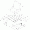 Zerto-Turn Mäher 74189 (Z355) - Toro Z Master 48" Mower and Bag (SN: 200000501 - 200999999) (2000) Ersatzteile SEAT ASSEMBLY