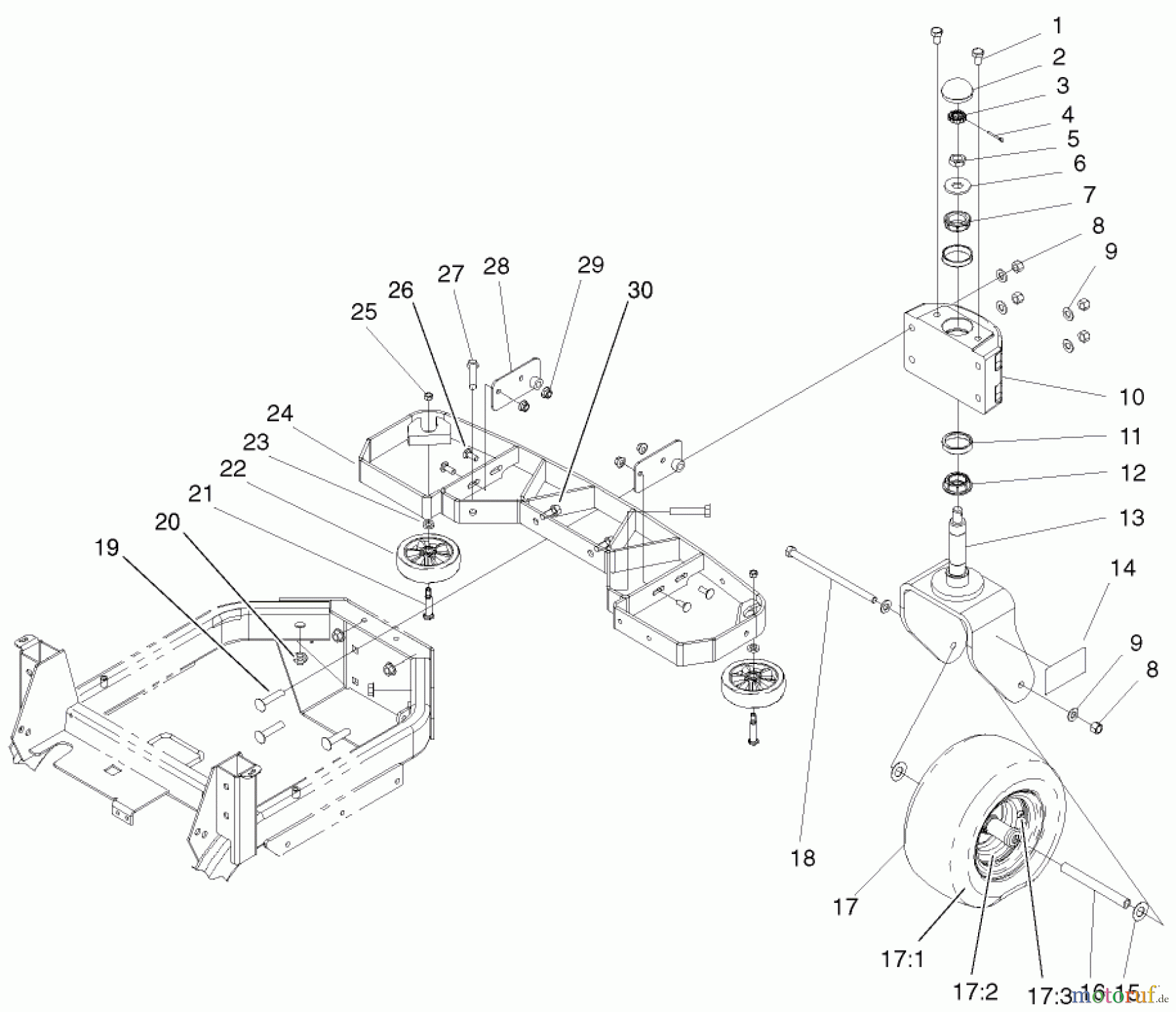  Zerto-Turn Mäher 74189 (Z355) - Toro Z Master 48