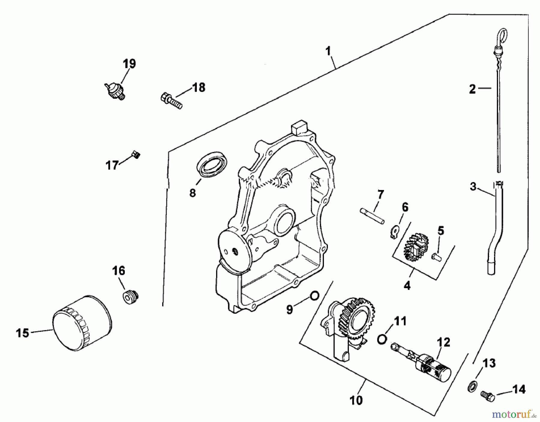  Zerto-Turn Mäher 74191 (Z320) - Toro Z Master 122cm Mower and Bagger (SN: 890160 - 895000) (1998) OIL PAN / LUBRICATION