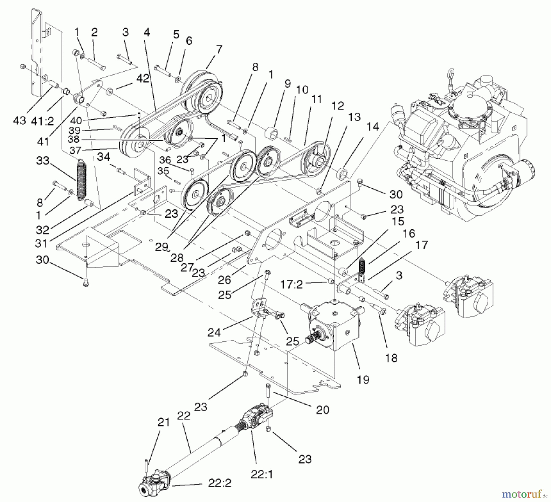  Zerto-Turn Mäher 74195 (Z350) - Toro Z Master 48