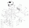 Zerto-Turn Mäher 74197 (Z153) - Toro Z Master Mower, 52" SFS Side Discharge Deck (SN: 220000001 - 220000113) (2002) Ersatzteile ENGINE AND CLUTCH ASSEMBLY