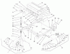 Zerto-Turn Mäher 74197 (Z153) - Toro Z Master Mower, 52" SFS Side Discharge Deck (SN: 220000001 - 220000113) (2002) Ersatzteile FRONT FRAME ASSEMBLY