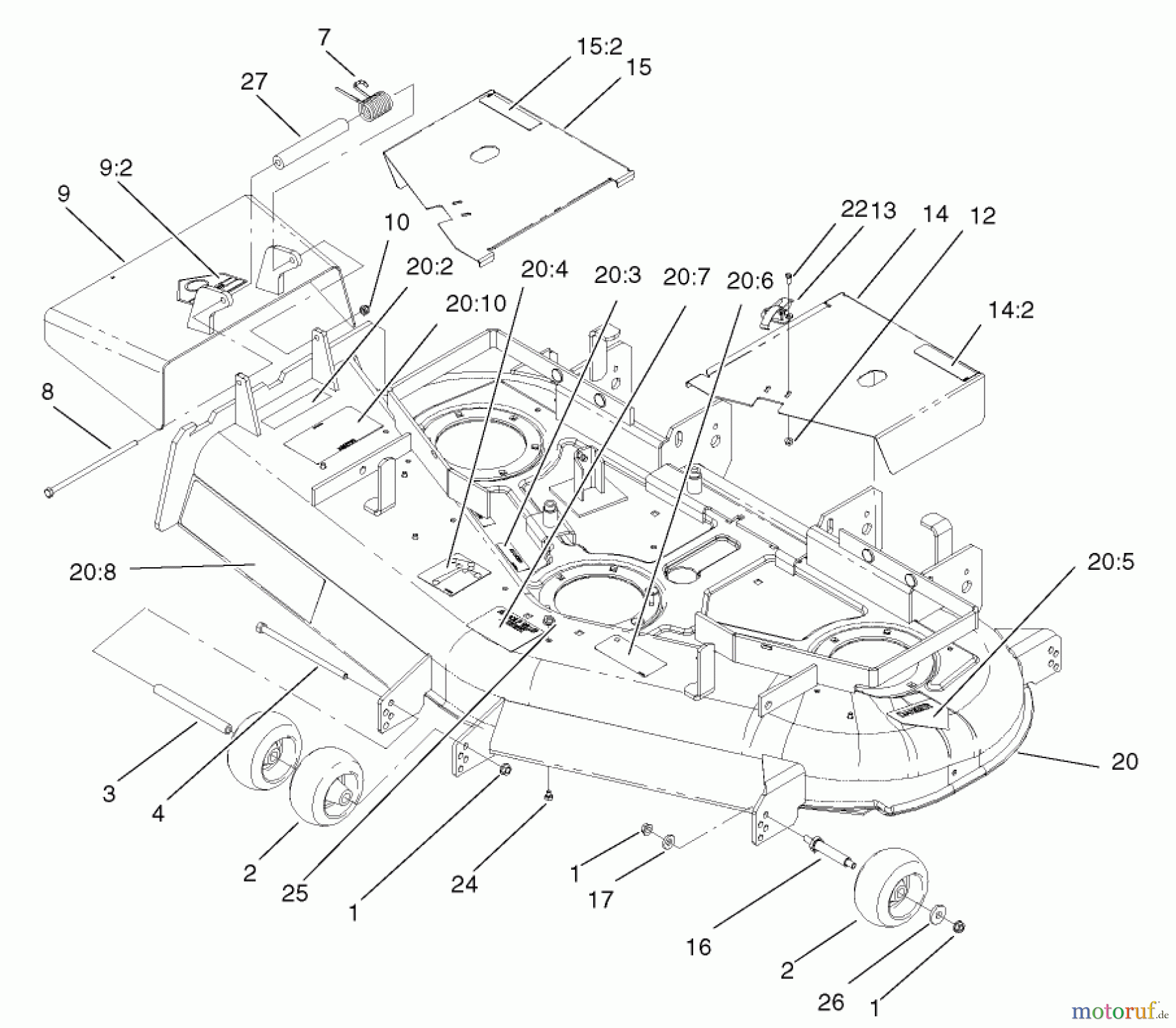  Zerto-Turn Mäher 74197 (Z153) - Toro Z Master Mower, 52