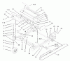 Zerto-Turn Mäher 74197 (Z153) - Toro Z Master Mower, 52" SFS Side Discharge Deck (SN: 230006001 - 230007000) (2003) Ersatzteile FRONT FRAME ASSEMBLY