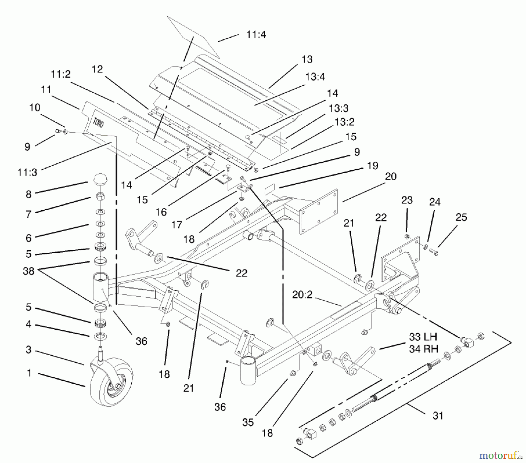  Zerto-Turn Mäher 74197 (Z153) - Toro Z Master Mower, 52