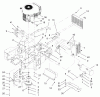 Zerto-Turn Mäher 74198 (Z153) - Toro Z Master Mower, 52" SFS Side Discharge Deck (SN: 220000327 - 220999999) (2002) Ersatzteile ENGINE AND CLUTCH ASSEMBLY