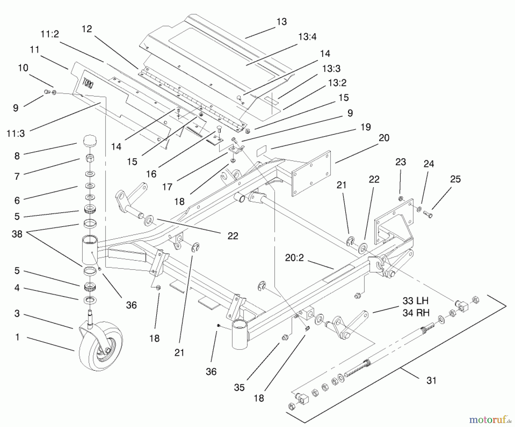  Zerto-Turn Mäher 74198 (Z153) - Toro Z Master Mower, 52