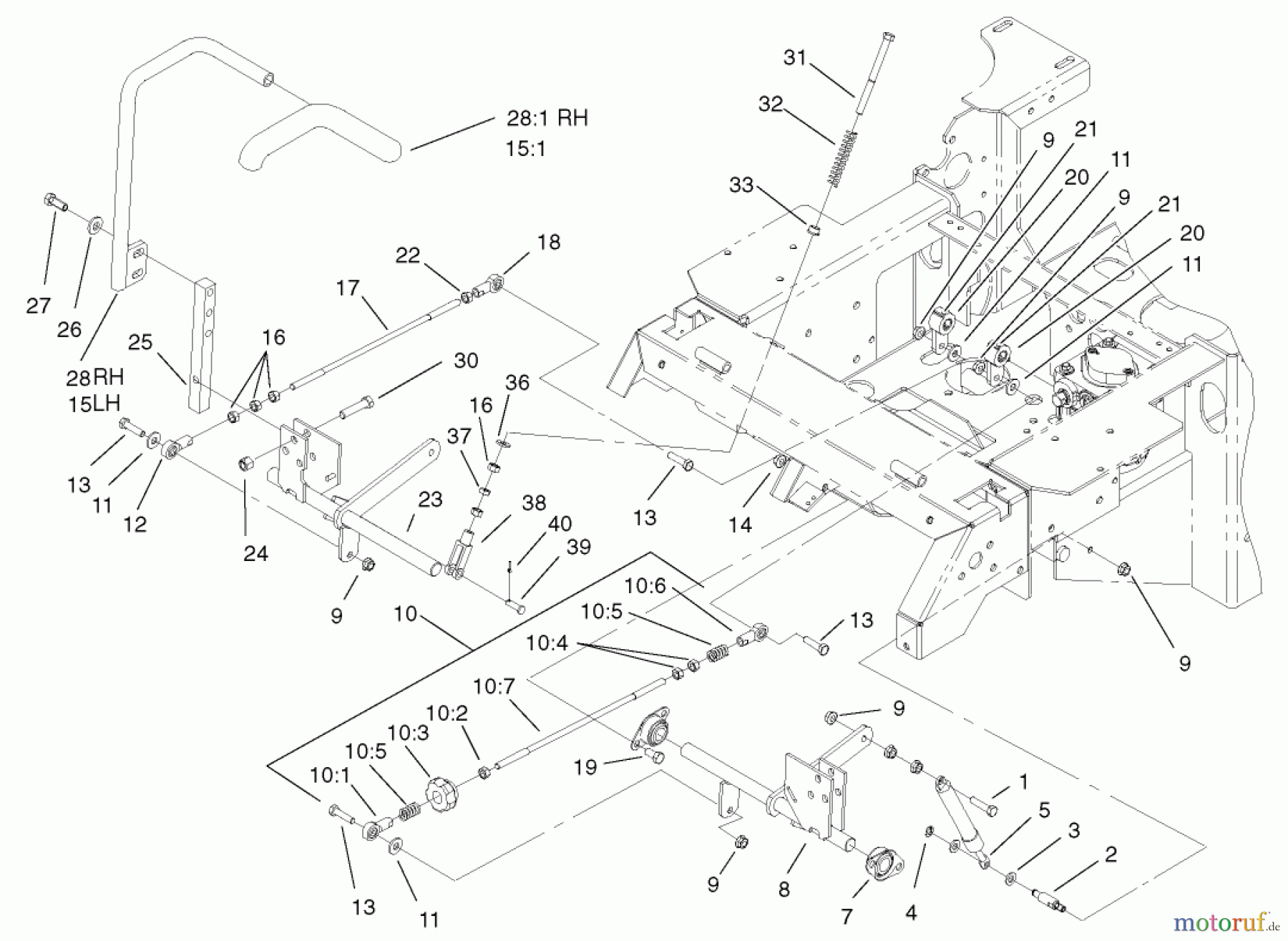  Zerto-Turn Mäher 74198 (Z153) - Toro Z Master Mower, 52