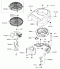 Zerto-Turn Mäher 74198 (Z153) - Toro Z Master Mower, 52" SFS Side Discharge Deck (SN: 230007001 - 230999999) (2003) Ersatzteile COOLING EQUIPMENT ASSEMBLY KAWASAKI FH680V-AS21