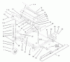 Zerto-Turn Mäher 74198 (Z153) - Toro Z Master Mower, 52" SFS Side Discharge Deck (SN: 230007001 - 230999999) (2003) Ersatzteile FRONT FRAME ASSEMBLY