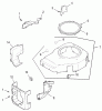 Zerto-Turn Mäher 74199 (Z148) - Toro Z Master Mower, 44" SFS Side Discharge Deck (SN: 230000001 - 230999999) (2003) Ersatzteile BLOWER HOUSING AND BAFFLE ASSEMBLY KOHLER CV493S-27529