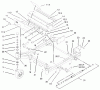 Zerto-Turn Mäher 74199 (Z148) - Toro Z Master Mower, 44" SFS Side Discharge Deck (SN: 230000001 - 230999999) (2003) Ersatzteile FRONT FRAME ASSEMBLY