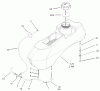 Zerto-Turn Mäher 74199 (Z148) - Toro Z Master Mower, 44" SFS Side Discharge Deck (SN: 230000001 - 230999999) (2003) Ersatzteile FUEL SYSTEM ASSEMBLY