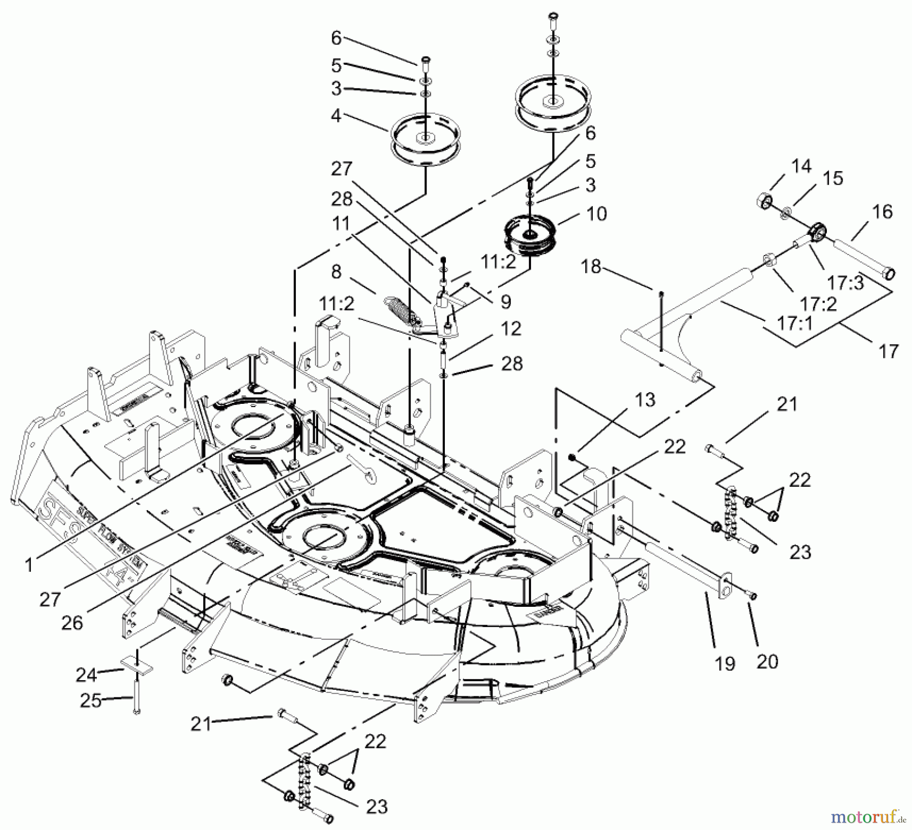  Zerto-Turn Mäher 74199 (Z148) - Toro Z Master Mower, 44