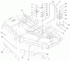 Zerto-Turn Mäher 74203 (Z255) - Toro Z Master Mower, 62" SFS Side Discharge Deck (SN: 200000001 - 200999999) (2000) Ersatzteile BELTS AND IDLER ARM ASSEMBLY