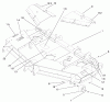 Zerto-Turn Mäher 74203 (Z255) - Toro Z Master Mower, 62" SFS Side Discharge Deck (SN: 200000001 - 200999999) (2000) Ersatzteile DECK, DEFLECTOR AND ROLLER ASSEMBLY