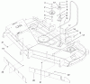 Zerto-Turn Mäher 74203 (Z255) - Toro Z Master Mower, 62" SFS Side Discharge Deck (SN: 992000 - 994000) (1999) Ersatzteile BAFFLE AND BELT ASSEMBLY