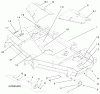 Zerto-Turn Mäher 74203 (Z255) - Toro Z Master Mower, 62" SFS Side Discharge Deck (SN: 992000 - 994000) (1999) Ersatzteile COVER AND ROLLERS ASSEMBLY