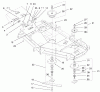 Zerto-Turn Mäher 74203 (Z255) - Toro Z Master Mower, 62" SFS Side Discharge Deck (SN: 992000 - 994000) (1999) Ersatzteile DEFLECTOR, SPINDLE AND PULLEY ASSEMBLY