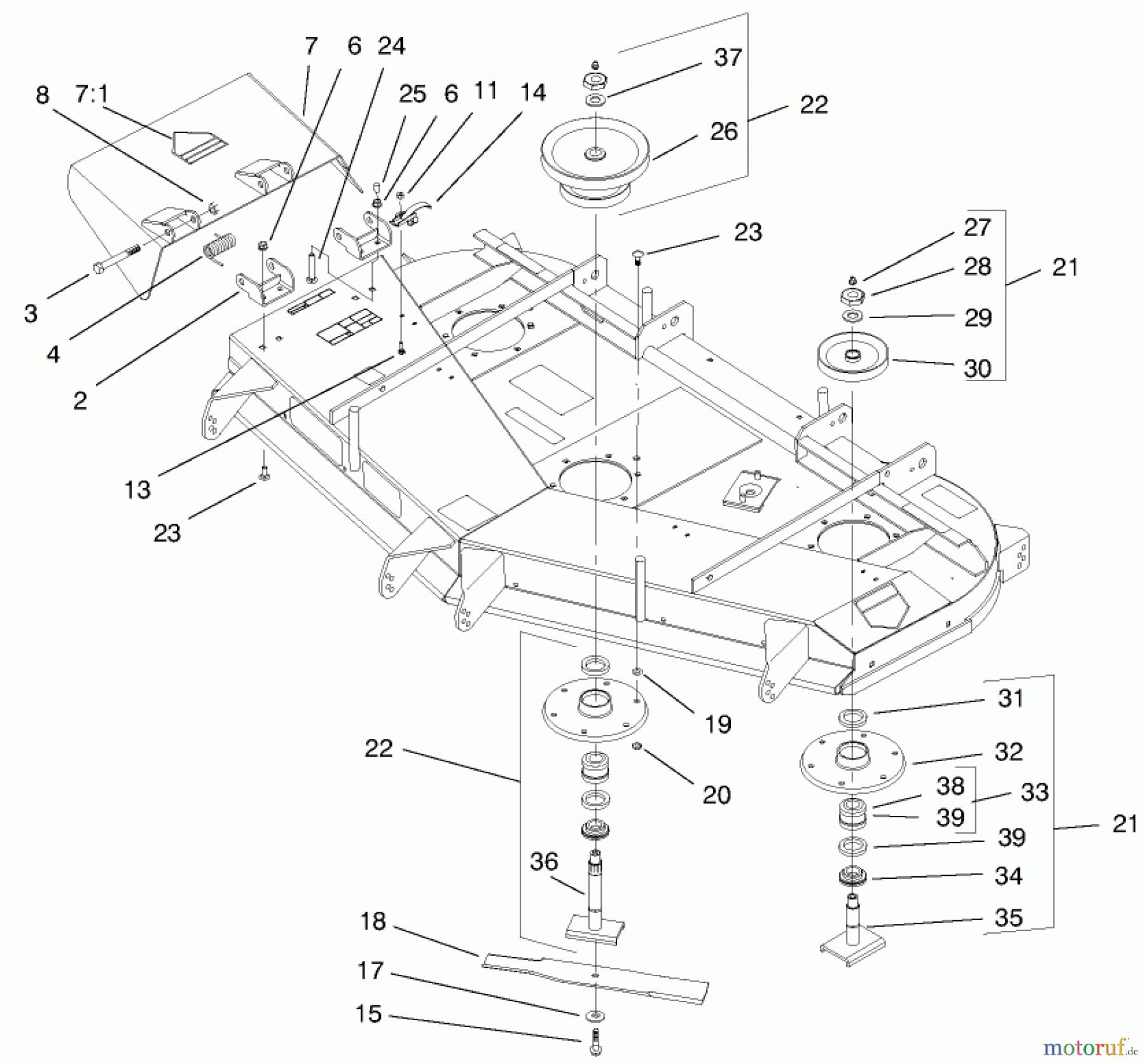  Zerto-Turn Mäher 74203 (Z255) - Toro Z Master Mower, 62