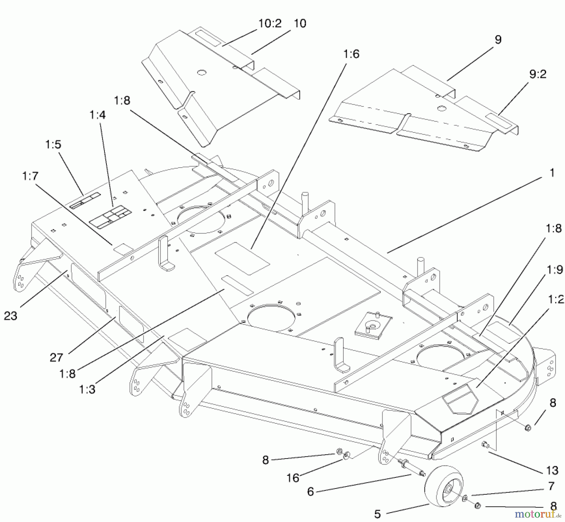  Zerto-Turn Mäher 74203 (Z255) - Toro Z Master Mower, 62