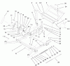 Zerto-Turn Mäher 74204 (Z255) - Toro Z Master Mower, 52" SFS Side Discharge Deck (SN: 200000001 - 200999999) (2000) Ersatzteile FRONT FRAME ASSEMBLY