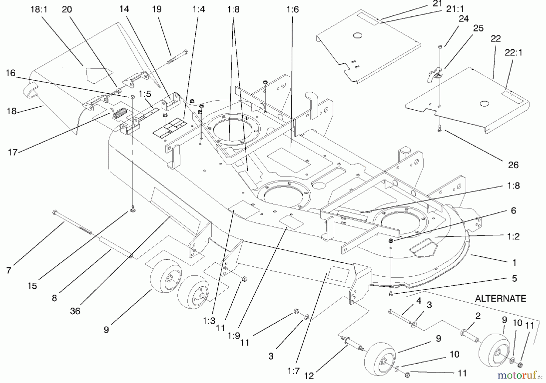  Zerto-Turn Mäher 74204 (Z255) - Toro Z Master Mower, 52