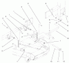 Zerto-Turn Mäher 74204 (Z255) - Toro Z Master Mower, 52" SFS Side Discharge Deck (SN: 990001 - 991999) (1999) Ersatzteile FRAME AND DECK ASSEMBLY