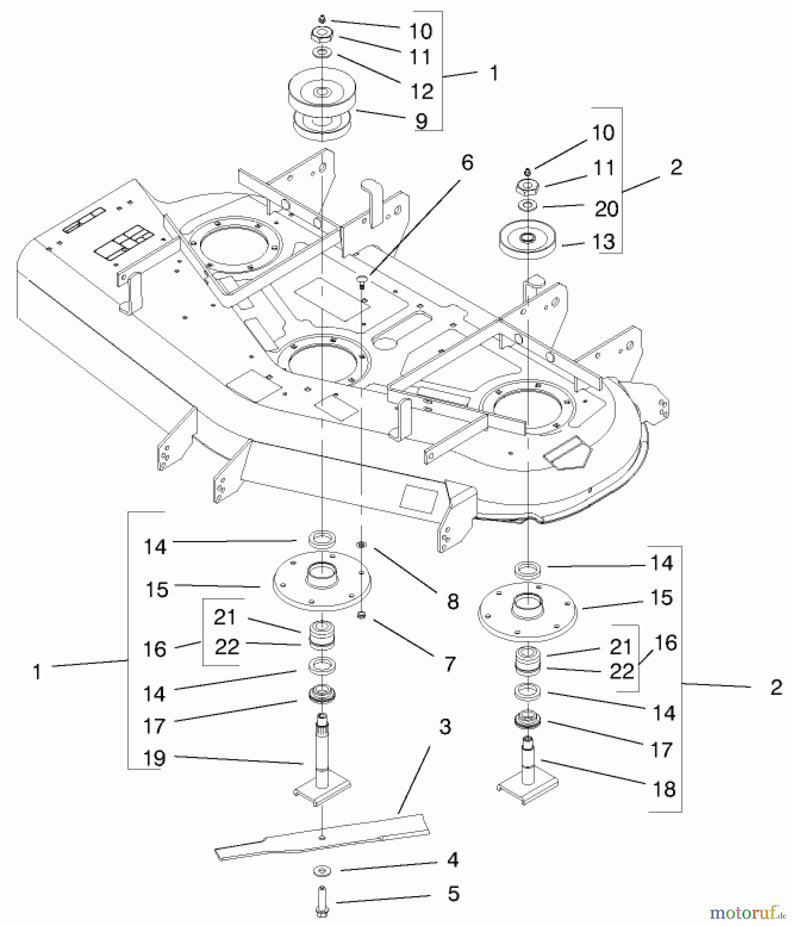  Zerto-Turn Mäher 74204 (Z255) - Toro Z Master Mower, 52