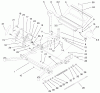 Zerto-Turn Mäher 74204 (Z255) - Toro Z Master Mower, 52" SFS Side Discharge Deck (SN: 992000 - 994000) (1999) Ersatzteile FRONT FRAME ASSEMBLY