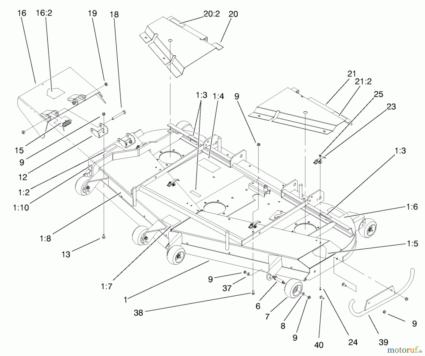  Zerto-Turn Mäher 74205 (Z255) - Toro Z Master Mower, 72