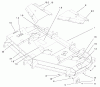 Zerto-Turn Mäher 74209 (Z253) - Toro Z Master Mower, 62" SFS Side Discharge Deck (SN: 200001000 - 200999999) (2000) Ersatzteile DECK, DEFLECTOR AND ROLLER ASSEMBLY