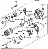 Zerto-Turn Mäher 74211 (Z252L) - Toro Z Master Mower, 52" SFS Side Discharge Deck (SN: 990001 - 999999) (1999) Ersatzteile STARTER-KAWASAKI FD661D S03