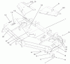 Zerto-Turn Mäher 74212 (Z252L) - Toro Z Master Mower, 62" SFS Side Discharge Deck (SN: 200000001 - 200999999) (2000) Ersatzteile DECK, DEFLECTOR AND ROLLER ASSEMBLY