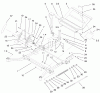 Zerto-Turn Mäher 74212 (Z252L) - Toro Z Master Mower, 62" SFS Side Discharge Deck (SN: 200000001 - 200999999) (2000) Ersatzteile FRONT FRAME ASSEMBLY