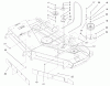 Zerto-Turn Mäher 74212 (Z252L) - Toro Z Master Mower, 62" SFS Side Discharge Deck (SN: 991001 - 999999) (1999) Ersatzteile DECK, BELTS AND IDLER ARM ASSEMBLY