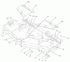 Zerto-Turn Mäher 74213 (Z287L) - Toro Z Master Mower, 62" SFS Side Discharge Deck (SN: 220000001 - 220999999) (2002) Ersatzteile DECK, DEFLECTOR AND ROLLER ASSEMBLY