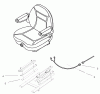 Zerto-Turn Mäher 74213 (Z287L) - Toro Z Master Mower, 62" SFS Side Discharge Deck (SN: 230000001 - 230006000) (2003) Ersatzteile SEAT ASSEMBLY NO. 99-8522 (ONLY ON: 74213)