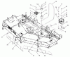 Zerto-Turn Mäher 74213 (Z287L) - Toro Z Master Mower, 62" SFS Side Discharge Deck (SN: 230006001 - 230999999) (2003) Ersatzteile BELT AND IDLER ARM ASSEMBLY